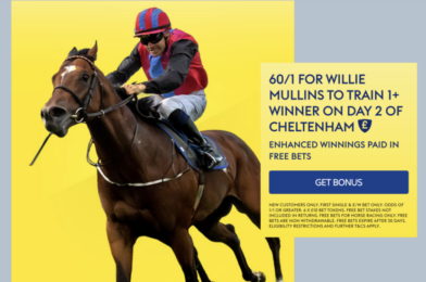عرض Sky Bet Cheltenham – احصل على 60/1 إلى Willie Mullins Train 1+ الفائز في Cheltenham 2
